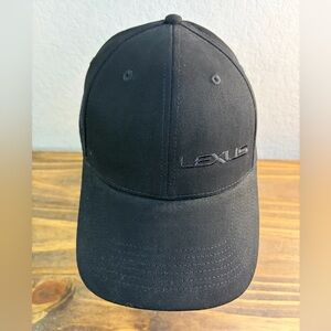 LEXUS Embroidered US Flag Black Adjustable Strapback Hat Cap Unisex Pre-Owned